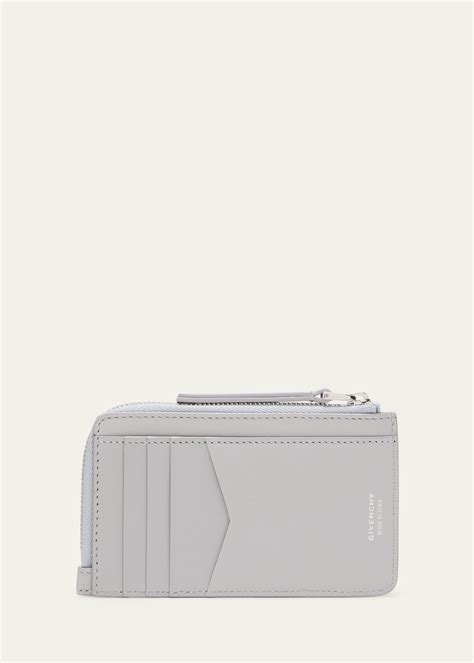 Givenchy Voyou Zipped Card Holder In Leather 